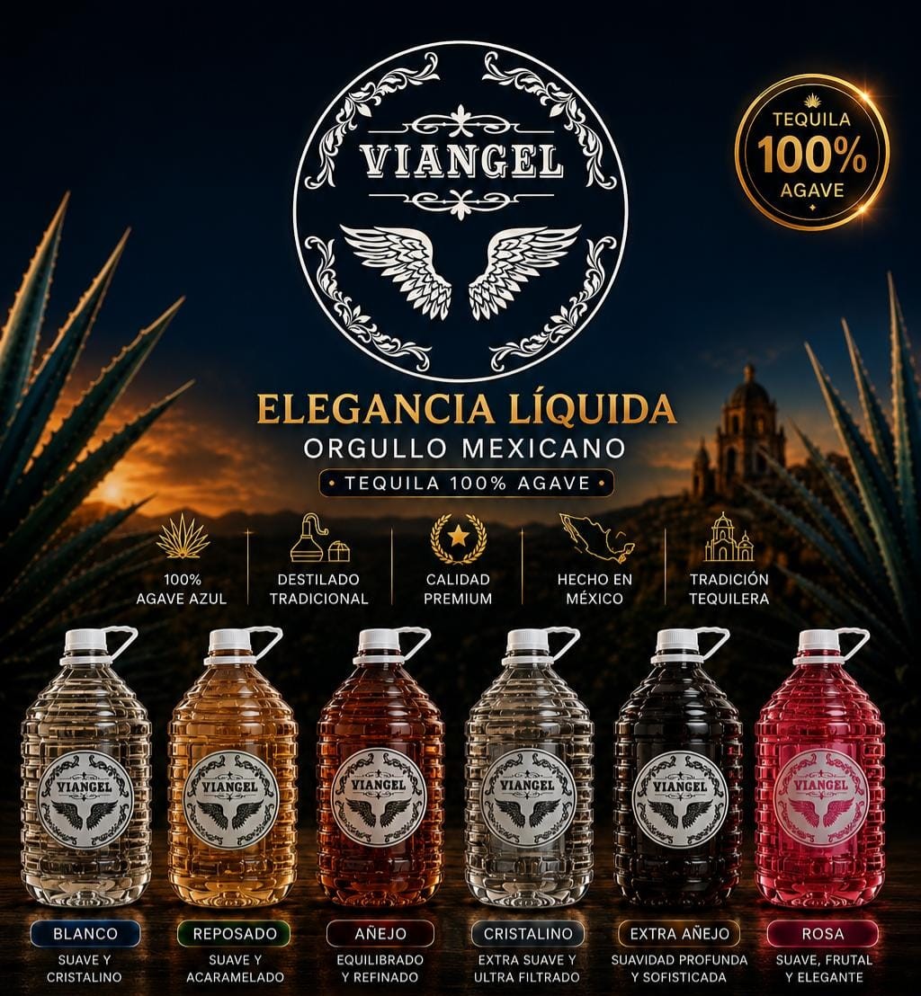 Garrafas de 5 Litros Tequila Viangel